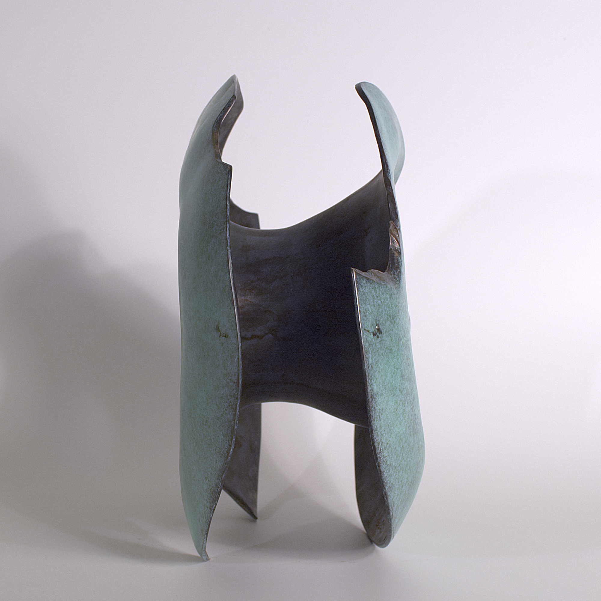 Annular form #1. Modern bronze sculpture by Steve Howlett. 2013