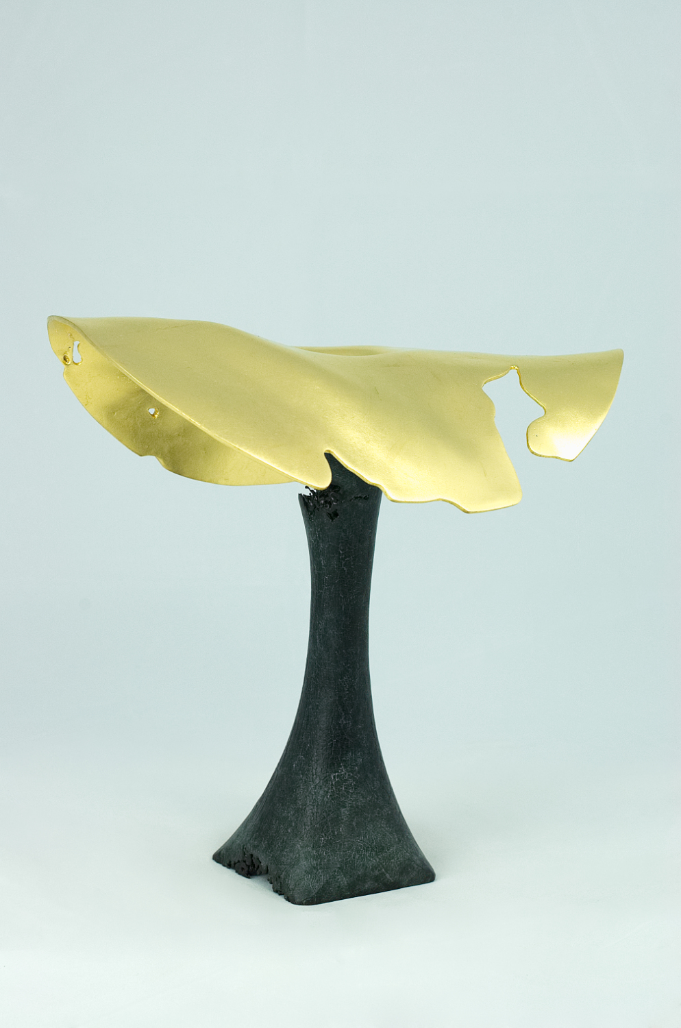 Modern sculpture in bronze with gilding. Original Artist's Proof. 27.5 x 27.5 cms. 2018