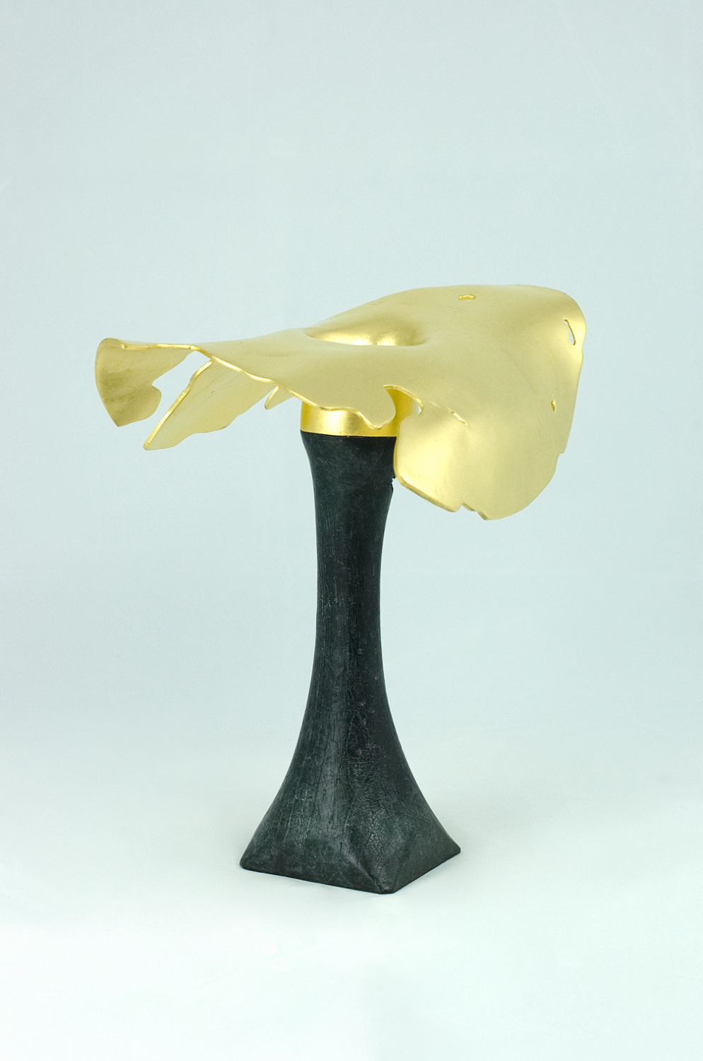 Modern sculpture in bronze with gilding. Original Artist's Proof. 27.5 x 27.5 cms. 2018