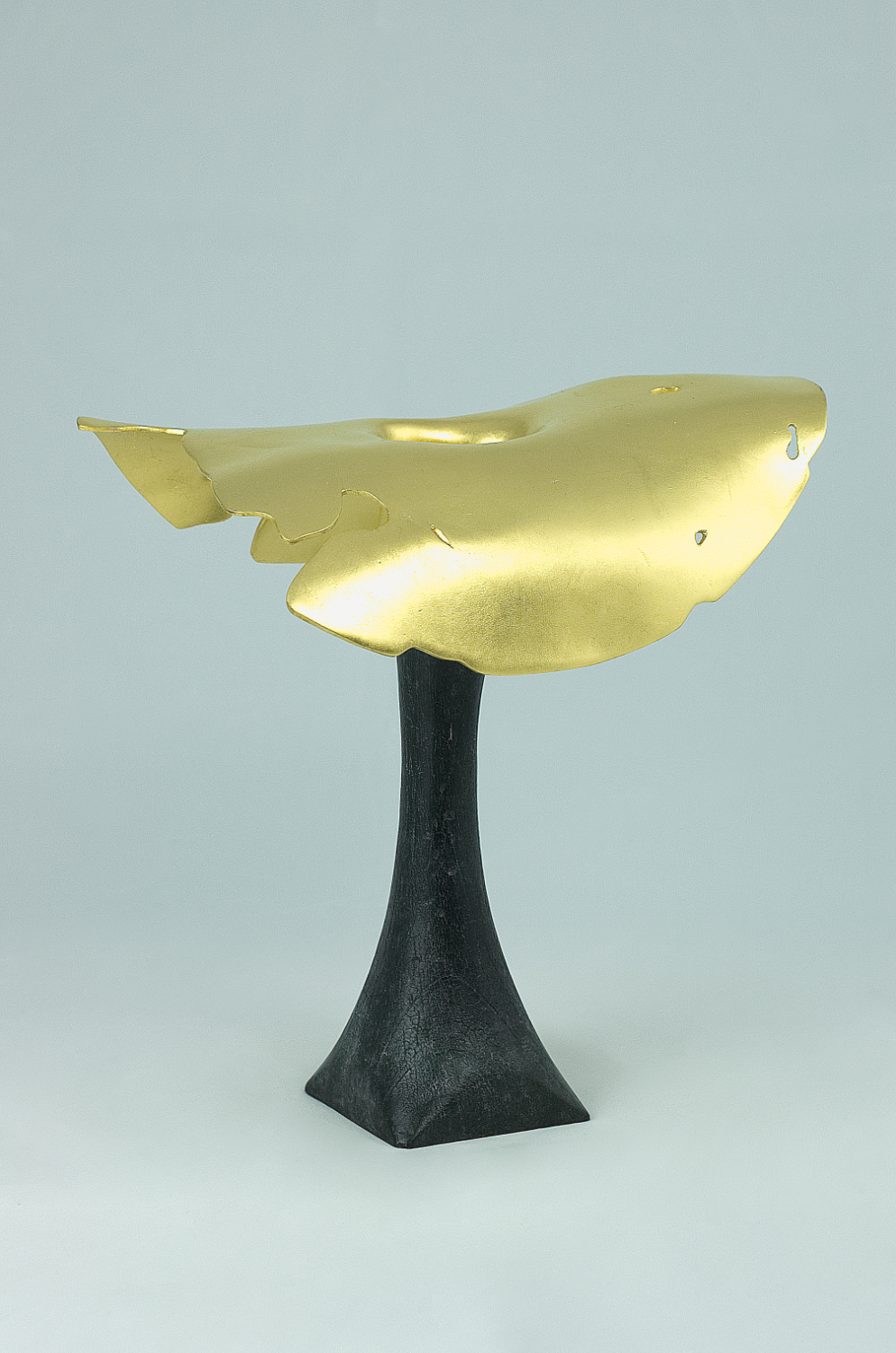 Modern sculpture in bronze with gilding. Original Artist's Proof. 27.5 x 27.5 cms. 2018